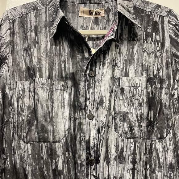 Lemlem Tie Dye Button Down Jumpsuit Black/white - Picture 6 of 7